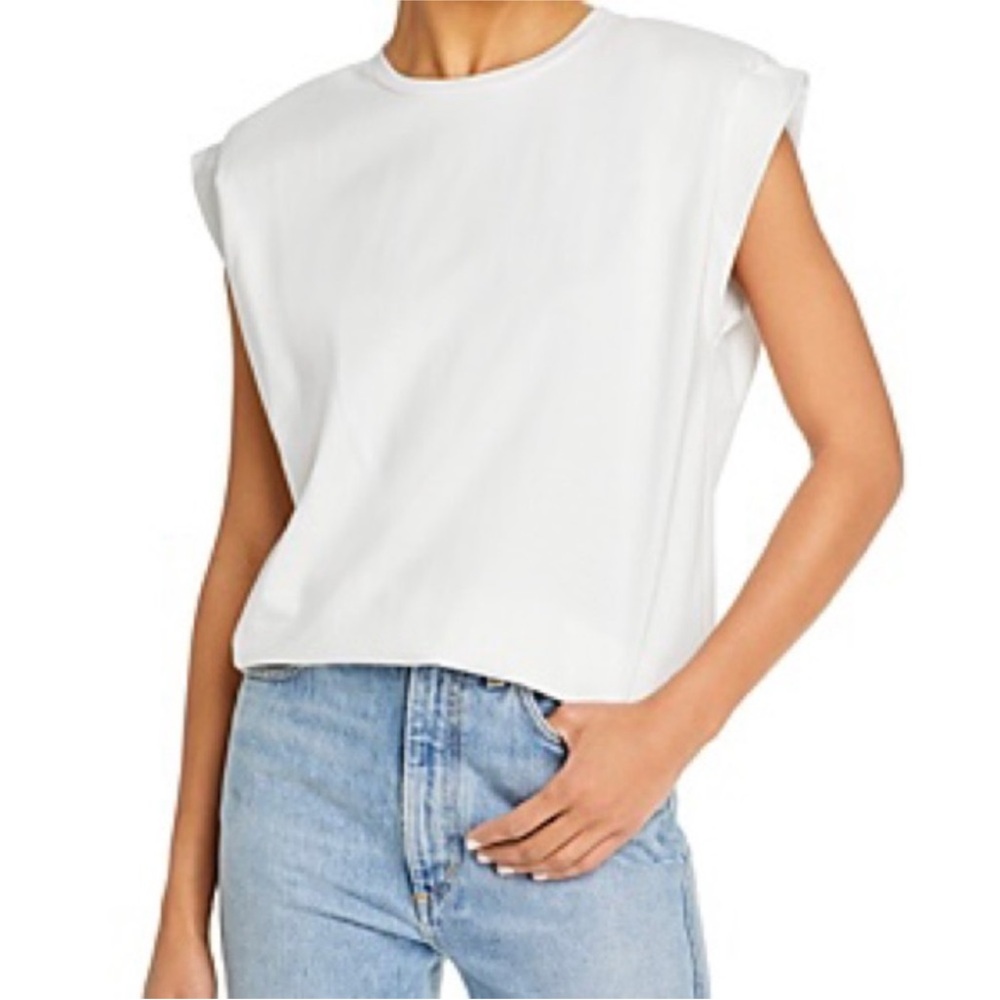 NWT Anine Bing Tanner Tank White Large $140 - Picture 4 of 4